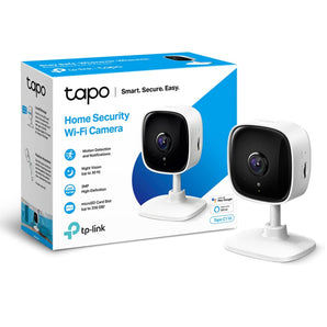 Tapo C110 Caméra de sécurité IP intérieure 3MP, Caméra de sécurité, sans fil, Vision nocturne avancée, Détection de mouvement et notifications, Caméra de sécurité Wi-Fi pour la maison